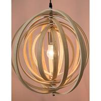 Lyora Moderne hanglampAsco hout Ø 43cm - 9138062 - thumbnail