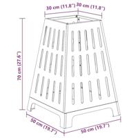 Vuurkorf Bruin 50 x 50 x 70 cm Cortenstaal - thumbnail