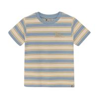 Daily7 Zomer T-shirt S/S jongens - blauw - gestreept - thumbnail