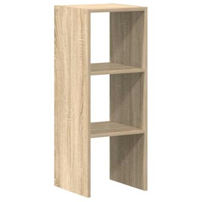 Boekenkast stapelbaar 30x30x80 cm bewerkt hout sonoma eiken