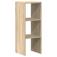 Boekenkast stapelbaar 30x30x80 cm bewerkt hout sonoma eiken - thumbnail