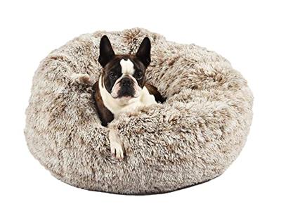 Croci hondenmand donut bicolor beige