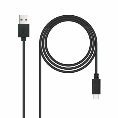 NANOCABLE 10.01.2103 USB-kabel 2.0, 3 A, type USB-C/M-A/M, zwart, 3 m