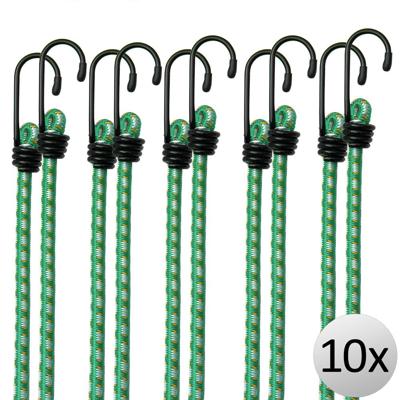 10 x Rubberen Bagagespin met haken 61 cm x 8 mm Ø 10 x Rubberen Bagagespin met haken 61 cm x 8 mm Ø