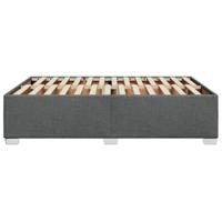 Bedframe zonder matras stof donkergrijs 140x200 cm - thumbnail