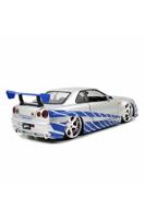 Jada Fast and Furious Brians 2002 Nissan Skyline GT-R R34 - 1:24 - thumbnail