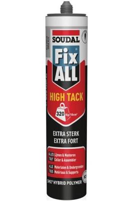 Soudal Fix - All "High-Tack" | Lijmkit | Alu Grijs | 290 ml - 115559