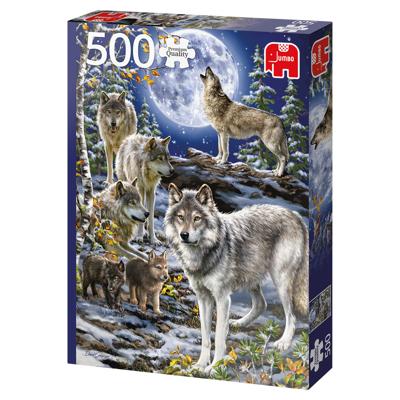 Premium Collection Wolvenroedel in de winter 500 stukjes