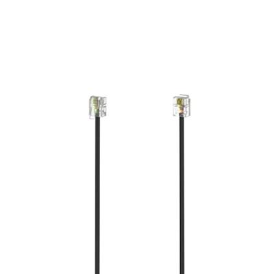 Hama Modulaire kabel, stekker 6p4c - stekker 6p4c, 3 m Kabel Zwart Hama Modulaire kabel, stekker 6p4c - stekker 6p4c, 3 m Kabel Zwart