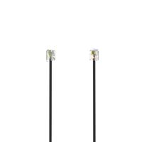 Hama Modulaire kabel, stekker 6p4c - stekker 6p4c, 3 m Kabel Zwart - thumbnail