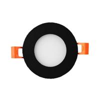 LED panel downlight 3W 4000K incl. driver zwart - LED2602 - thumbnail