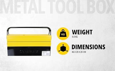 Stanley 1-94-738 Gereedschapskoffer Metaal Cantilever - 5 laden