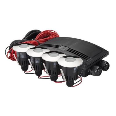 SG Luna LED grondspot set compleet 1W 3000K dimbaar chroom IP67 SG Luna LED grondspot set compleet 1W 3000K dimbaar chroom IP67