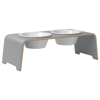 dogBar® Honden voerbar Wooden, grey, Maat: M-Small dogBar® Honden voerbar Wooden, grey, Maat: M-Small