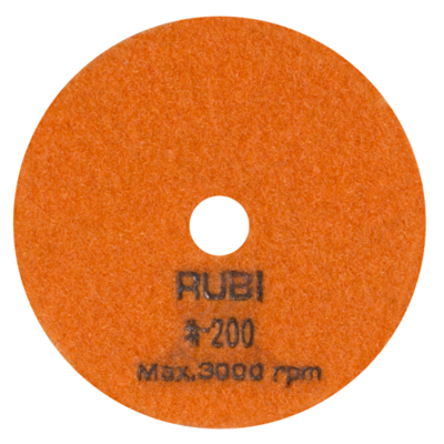 Rubi Schuur- en Polijstpad | Ø100 MM | KORREL #200 - 62972
