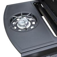 VidaXL Gasbarbecue 4+1 kookzone zwart - thumbnail