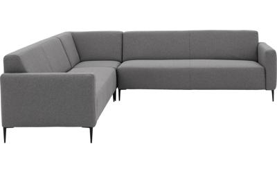 Goossens Bank Key West grijs, stof, 3-zits, modern design