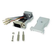 ROLINE DB9 male-RJ45 female 8P/8C 8 aders., zilver - thumbnail