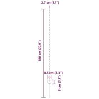 VidaXL Afrasteringspaal 5 pcs groen 140 cm staal - thumbnail