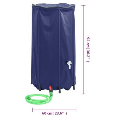VidaXL Watertank met kraan opvouwbaar 250 l pvc - thumbnail