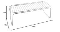 Metaltex Stapelrek 19x18x45 cm Zilver - thumbnail