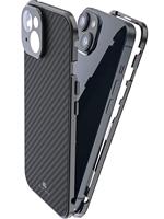 Black Rock 360° Glass Cover Apple iPhone 14 Carbon - thumbnail