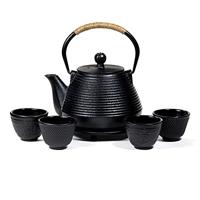 Tetsubin Theepot set 1 liter met Onderzetter + 4 Kopjes - thumbnail