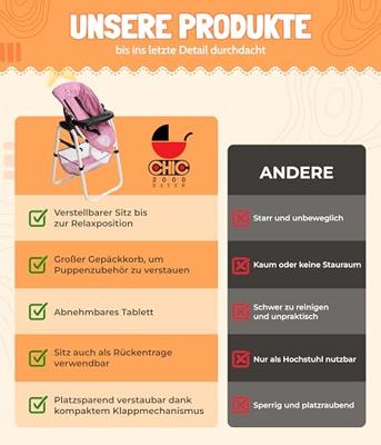 Moderne poppenstoel - Pink Jeans