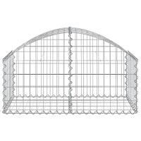 Schanskorf gewelfd 100x50x40/60 cm gegalvaniseerd ijzer - thumbnail