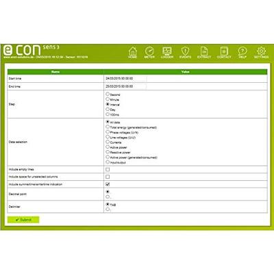 econ solutions econ sens3 - 400A econ sens3 - 400A kWh-meter 3-fasen met S0-interface 1 stuk(s)