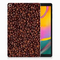 Samsung Galaxy Tab A 10.1 (2019) Tablet Cover Koffiebonen - thumbnail