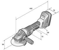 Fein CCG 18-115 BLPD 71200362000 Haakse accuslijper 115 mm Zonder accu, Incl. koffer 18 V - thumbnail