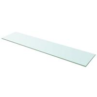 Wandschap transparant 110x25 cm glas - thumbnail