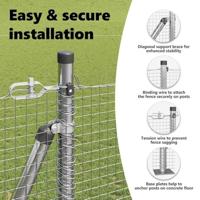 VidaXL Afrasteringspaal zilver 10 x 1,4 m (19 x 19 mm gaas) staal - thumbnail