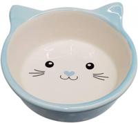 Happy Pet voerbak kat polka blauw / creme - thumbnail
