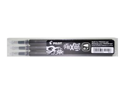 Rollerpenvulling pilot frixion bls-fr7 3st m zwart