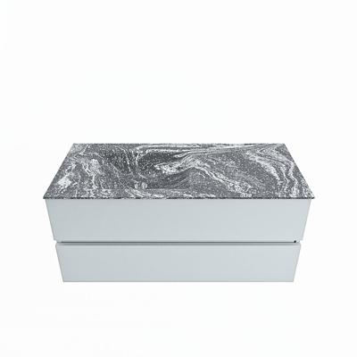 MONDIAZ VICA-DLUX 110cm badmeubel onderkast Clay 2 lades. Inbouw wastafel CLOUD links 1 kraangat, kleur Lava. MONDIAZ VICA-DLUX 110cm badmeubel onderkast Clay 2 lades. Inbouw wastafel CLOUD links 1 kraangat, kleur Lava.