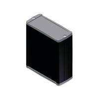 TEKO TEKAL 21.29 Universele behuizing 100 x 85.8 x 36.9 Aluminium, ABS Zwart, Donkergrijs 1 stuk(s) - thumbnail