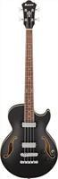 Ibanez AGB200 Artcore Black Flat semi-akoestische basgitaar - thumbnail
