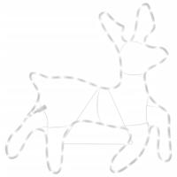 VidaXL Kerstfiguur rendier met 72 warmwitte led's 57x55x4,5 cm - thumbnail