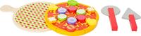 Small Foot houten snijen speeleten pizza set, 21dlg. - thumbnail