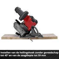Einhell Professional TP-CS 18/165 Li BL - Solo Accu-cirkelzaag Zaagdiepte 90° (max.) 59 mm 18 V - thumbnail