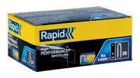 Rapid Nieten Type 28 DP WIT, Box 5x1000st Lengte 9mm - thumbnail