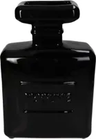 Kersten vaas aardewerk parfumfles 19.5x8.5x29.5cm zwart - thumbnail