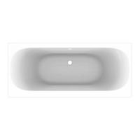 Geberit Soana kunststof duobad acryl rechthoekig 170x75x45cm wit 554.045.01.1 - thumbnail