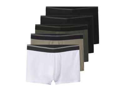 esmara Men Set van 5 heren boxers (zwart/groen/kaki/wit, XXL)
