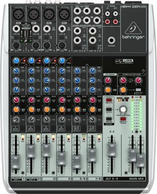 Behringer Xenyx Q1204USB PA en studiomixer Behringer Xenyx Q1204USB PA en studiomixer