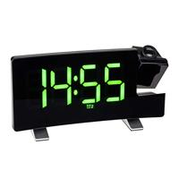 TFA Dostmann 60.5015.04 Wekker Kwarts Zwart Groot display, USB-aansluiting - thumbnail