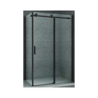 Douchecabine BWS Rocta Schuifdeur incl Zijwand 8 mm Glas Mat Zwart (Alle maten) - thumbnail