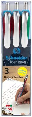 Schneider Schreibgeräte Kugelschreiber Slider Rave XB Lehrerkorrekturset 132597 Balpen 1 stuk(s)